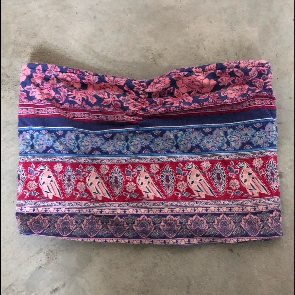 Patterned Boho Crop Top